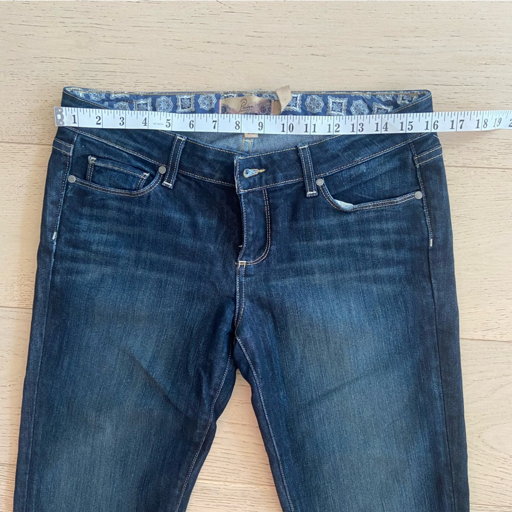 PAIGE Laurel Canyon Bootcut Jeans 29 Long 33.5 Inseam Low Rise Y2K Tall EUC - Picture 8 of 10